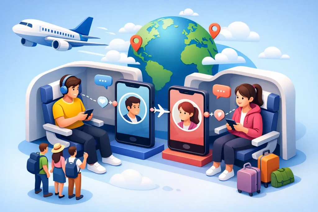How to Find People on Same Flight Safely