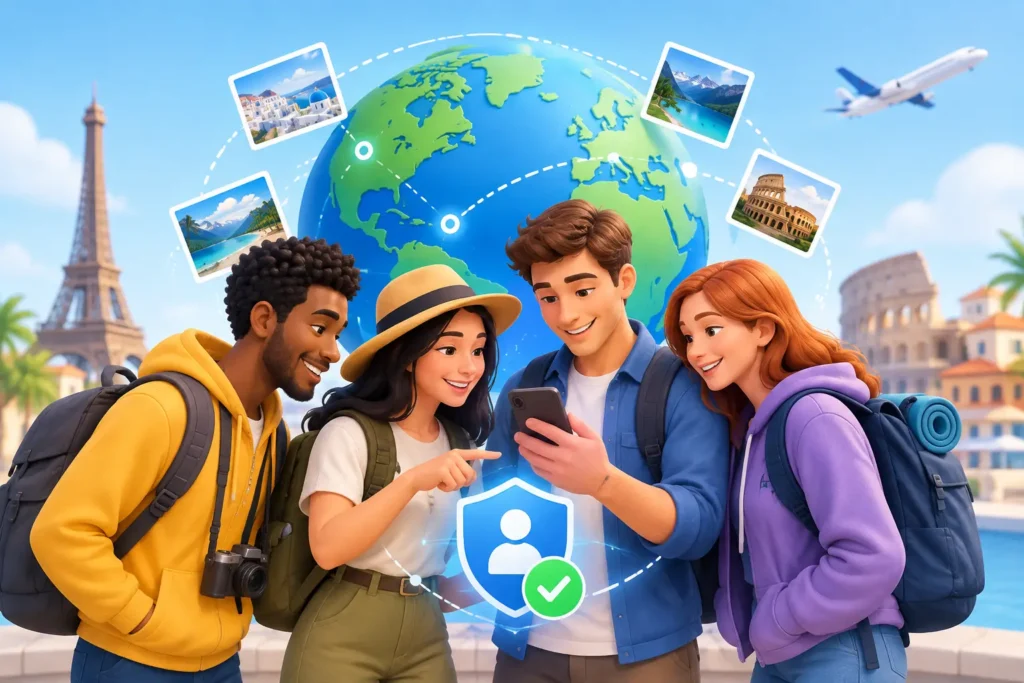 Do Travelers Need Identity Checks to Share?